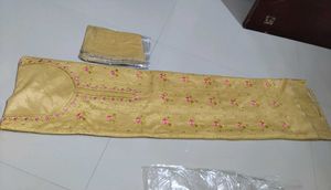 Golden Dupatta with Embellished Border