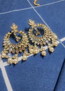 Elegant Pearl &amp; Stone Necklace Set