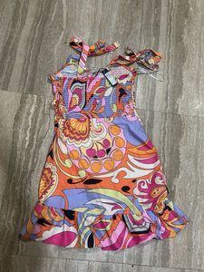 Vibrant Psychedelic Print Mini Dress