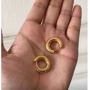 Basic Round Hoops Anti-tarnish