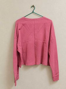 Mango Cropped Sweatshirt in Size M