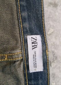 Zara Blue Wash Straight Leg Jeans