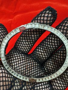 Exquisite Baguette Diamond Bangle Bracelet