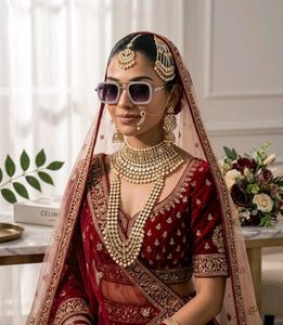 Sparkling Embellished Square Sunglasses