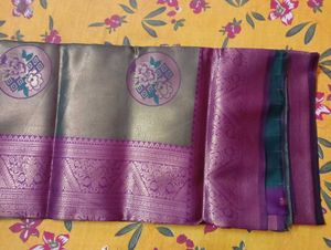 real zari work silk saree