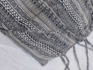 Boho Print Tie-Back Mini Dress
