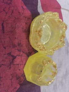 Yellow Resin Trinket Dish