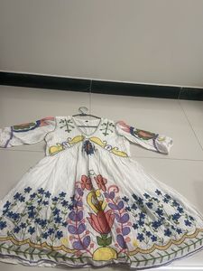 Embroidered White Kurta