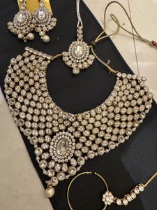 Bridal Kundan Jewellery Set - 4 pc