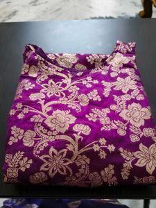 Designer Purple Brocade dress