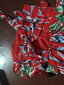 Vibrant Tropical Print Dress