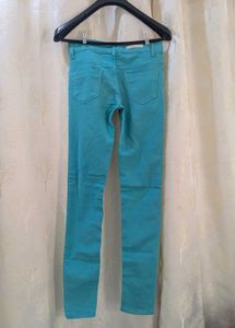 Sea Green Vintage Jeans Imported Fabric