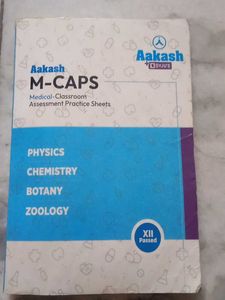 Aakash M-CAPS Physics, Chemistry, Botany Zoology B