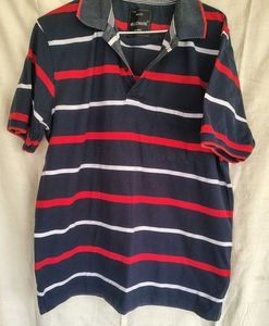 Classic Striped Polo Shirt