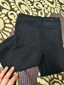 Cute Black Bow Detail Pants