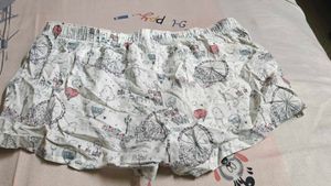 Printed cotton shorts