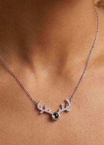 Anti tarnish Deer Antler Necklace