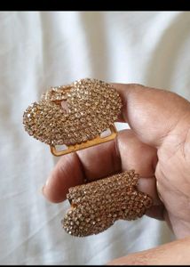 Sparkling Butterfly Bangle Bracelet