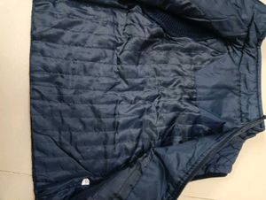 Kids Blue Quilted Vest Wool