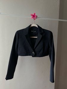 Black Cropped Blazer