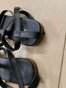 Studded Black Gladiator Sandals