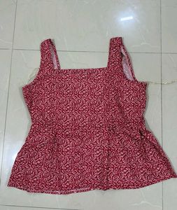 Floral Print Sleeveless Top