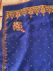 Chiffon Saree With Work