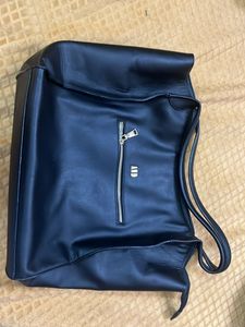 AND Black Faux Leather Tote Bag