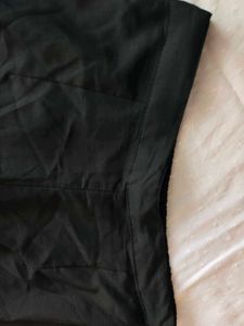 Embroidered Black Palazzo Pants
