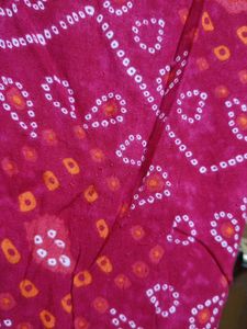 Bandhani Kurta Pant Set With Dupatta