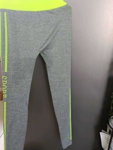 Grey & Neon Activewear Leggings