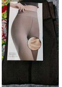 Woman fleece thermal tights pant