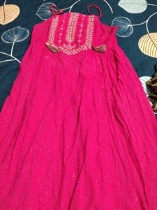 Beautiful Pink Ethnic Gown frock