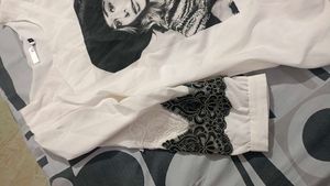 Graphic Print Long Sleeve Top