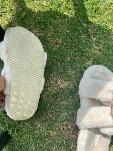 H&amp;M Cozy Furry Slides