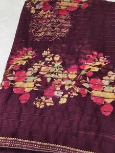 Floral  print Saree