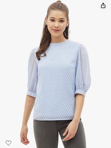 Blue Cute Top