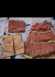 Beautiful Girl's Pink Lehenga Choli