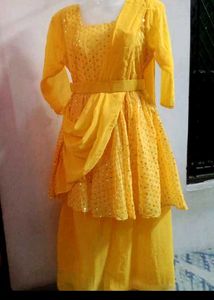 🎉Yellow Kurta Set & Dupatta