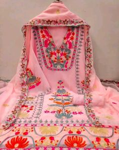 Embroidered Kurta Set with Dupatta