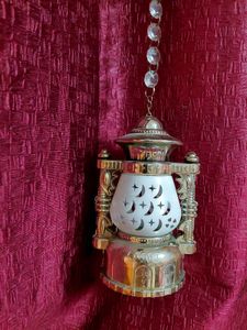 Vintage Decorative Bedside Lamps - Pair