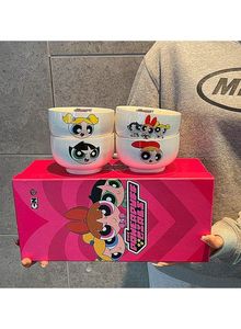 Powerpuff Girls Ceramic Bowls - Set of 4