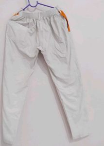 White Casual Pants