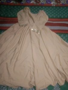 Elegant Beige Kurta Set with Embellished Dupatta