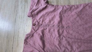 Pink Printed Kurta
