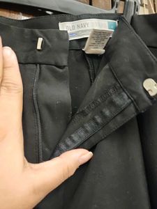 Black Straight Leg Trousers Old NAVY