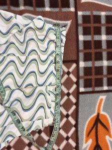 Patterned Wide Leg Pants