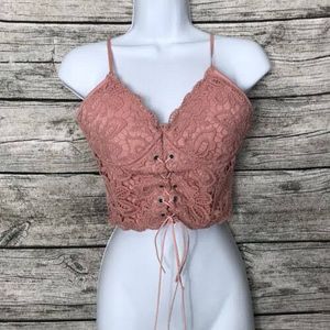 Lace Corset Crop Top