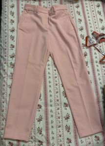 Chic Pastel Pink Trousers