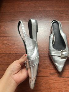 Silver Slingback ballet